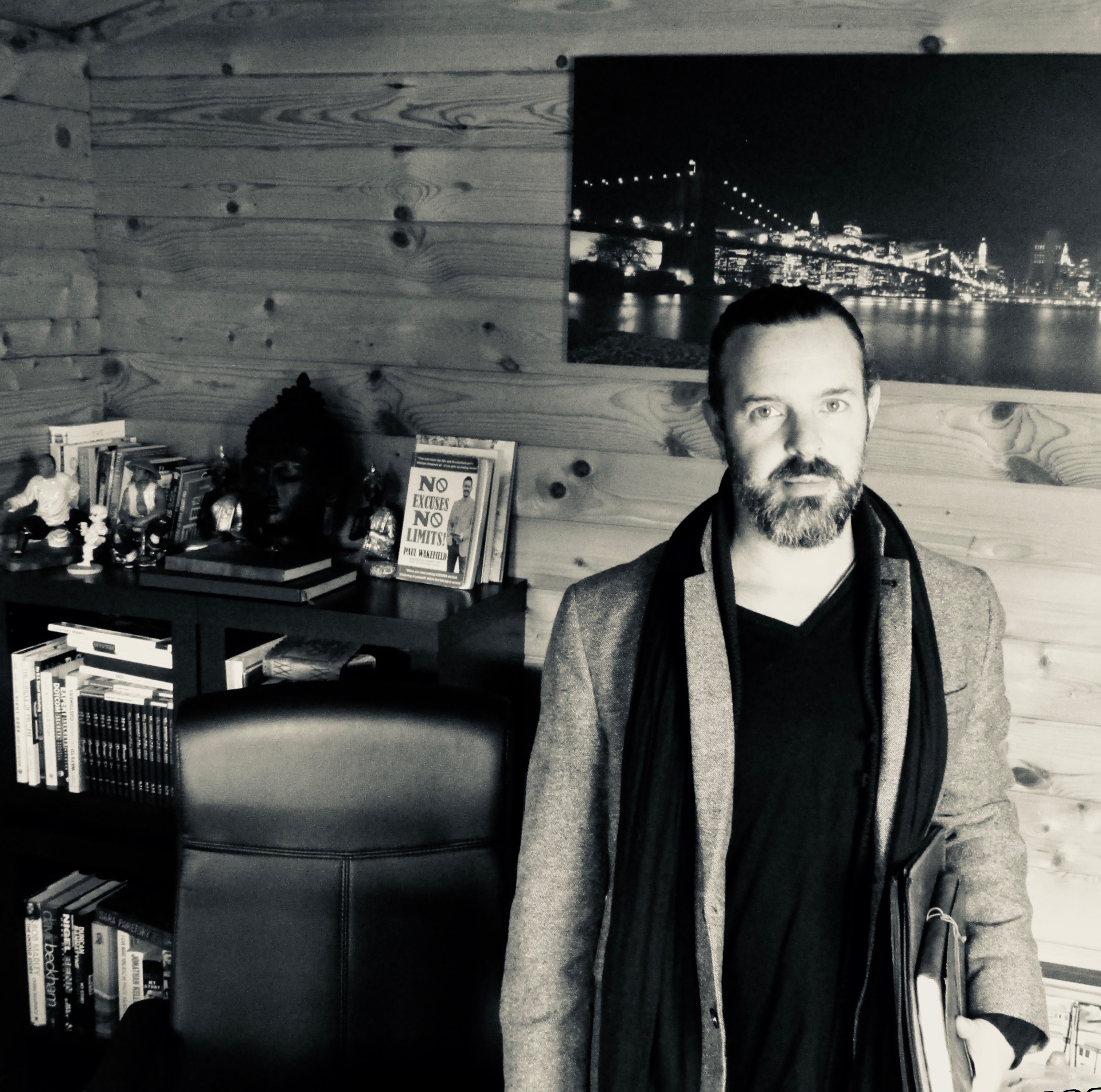 Paul Wakefield in his studio