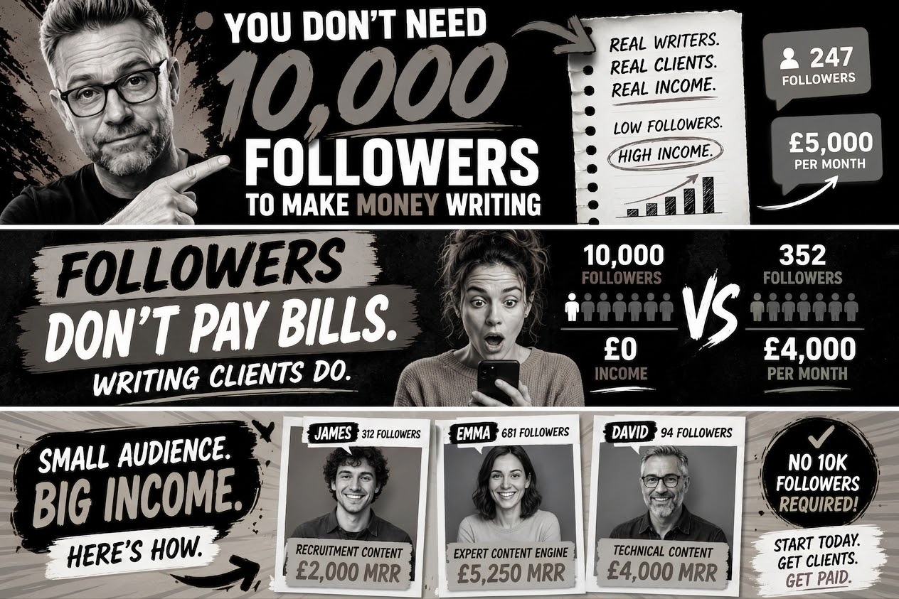 You Don’t Need 10,000 Followers to Make Money Writing